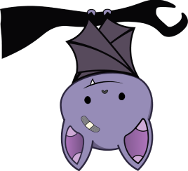 a cute cartoon bat